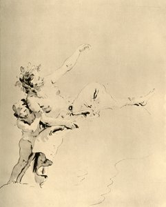 Femme reposant sur des nuages et soutenue par un Cupidon, milieu du 18e siècle, 1928 - Giovanni Battista Tiepolo