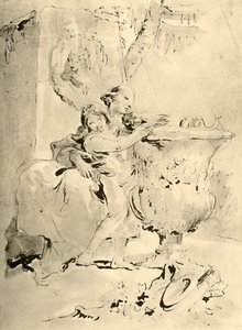 Jeune femme et garçon, milieu du 18e siècle, 1928 - Giovanni Battista Tiepolo