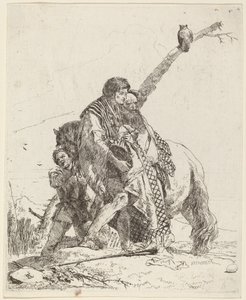 Jeunesse, Sage et Serviteur avec Cheval - Giovanni Battista Tiepolo