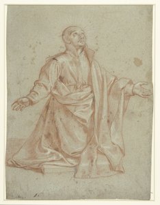 Saint Ignace de Loyola en adoration - Giovanni Battista del Cairo