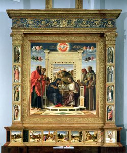 Couronnement de la Vierge avec SS. Paul, Pierre, Jérôme et François d