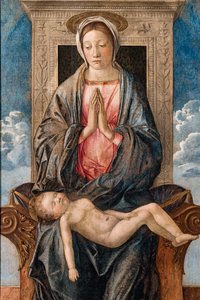 Madone avec bébé endormi, par Giovanni Bellini, vers 1470 - Giovanni Bellini