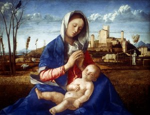 La Madone des prés, vers 1500 - Giovanni Bellini