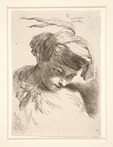 Figure avec la tête appuyée sur l