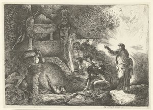 Résurrection de Lazare - Giovanni Benedetto Castiglione