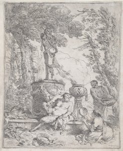 Pan allongé devant un Hermès - Giovanni Benedetto Castiglione