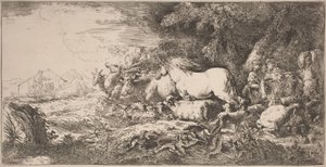 Les animaux allant vers l