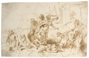 La Découverte de Moïse - Giovanni Benedetto Castiglione