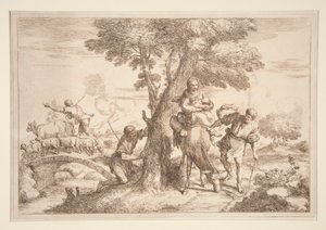 La Fuite en Égypte - Giovanni Benedetto Castiglione