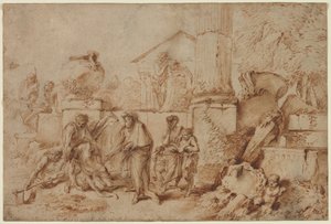 Tobie enterrant les morts, années 1640