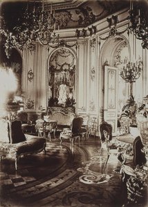 Le palais Stroganov à Saint-Pétersbourg. Salon ovale, années 1860 - Giovanni Bianchi