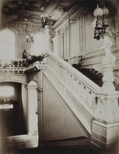 Le palais Stroganov à Saint-Pétersbourg. Le grand escalier avec vestibule inférieur - Giovanni Bianchi