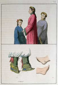 Les pieds des femmes chinoises, illustration de 