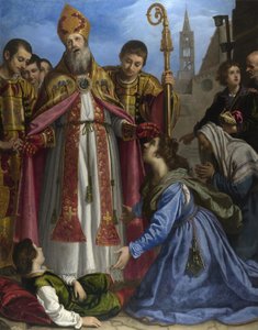 Saint Zénobe ressuscite un garçon mort, vers 1615 - Giovanni Bilivert