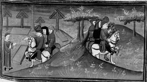 Décaméron, Betto Brunelleschi et sa brigade rencontrent Guido Cavalcanti ; Betto explique à ses amis les paroles de Guido. Sixième journée, nouvelle 9 - Giovanni Boccaccio