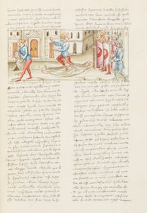 Décaméron, Dos à dos - Rinuccio Palermini au cimetière -Rinuccio Palermini fuyant la garde , Neuvième journée, nouvelle 1. - Giovanni Boccaccio
