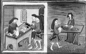 Décaméron, Guasparruolo prête de l’argent à Gulfardo ; Gulfardo remet l’argent à Ambrogia. Huitième journée, nouvelle 1 - Giovanni Boccaccio