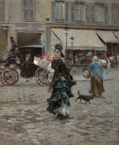 En traversant la rue - Giovanni Boldini