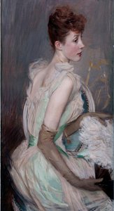 Belle époque : Portrait de la comtesse de Leusse née Suzanne Berthier (1868-1936) - Giovanni Boldini