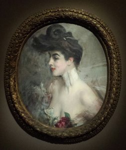 Boldini - Portrait de Mme X., avec collier de perles - Giovanni Boldini