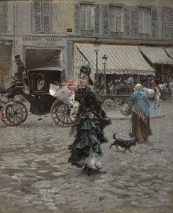 Traverser la rue, 1873-75 - Giovanni Boldini