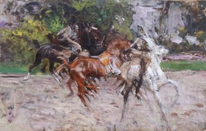 Chevaux au Bois de Boulogne - Giovanni Boldini