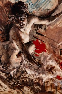 Madame de Joss (détail) - Giovanni Boldini