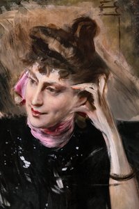 Portrait de Madame Veil Picard (détail) - Giovanni Boldini