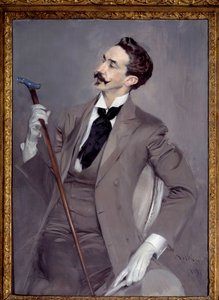 Portrait du Comte Robert de Montesquiou, écrivain dandy français - Giovanni Boldini