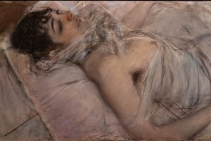 La Comtesse de Rasty Allongée, détail - Giovanni Boldini