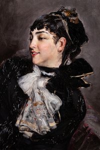 La Comtesse de Rasty sur le Canapé (détail) - Giovanni Boldini