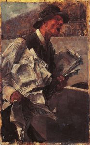Le vendeur de journaux parisien