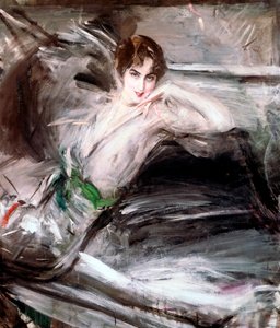 Femme assise sur une chaise, vers 1860 - Giovanni Boldini