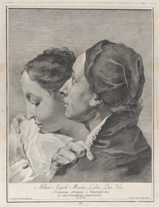 Un jeune homme embrassant une fille, 1743