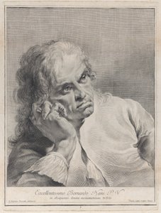 Homme pensif reposant sa tête sur sa main, 1743 - Giovanni Cattini