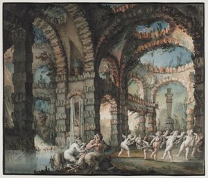 Famille de satyres avec chérubins dansants, c. 1775-76 - Giovanni David