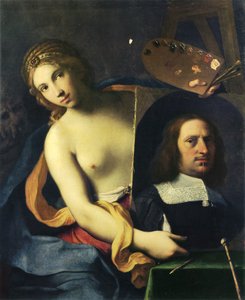 Allégorie de la peinture - Giovanni Domenico Cerrini