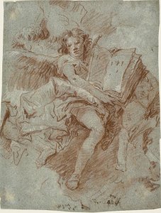 Un ange avec un livre - Giovanni Domenico Tiepolo
