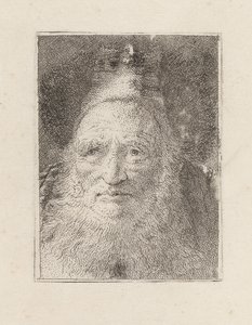 Vieillard barbu avec un chapeau, de la Raccolta di Teste (Collection de têtes) - Giovanni Domenico Tiepolo