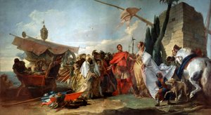 César rencontrant Cléopâtre, 1747 - Giovanni Domenico Tiepolo