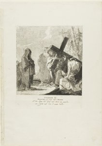 Le Christ rencontre sa mère, planche 4 du chemin de croix