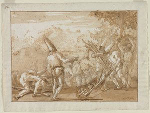 Ramassage de bois - Giovanni Domenico Tiepolo