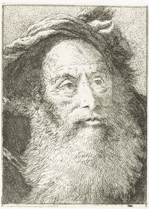 Homme avec barbe - Giovanni Domenico Tiepolo