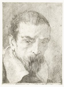 Homme avec petite barbe sans couvre-chef (Verzameling hoofden, Raccolta di Teste) - Giovanni Domenico Tiepolo