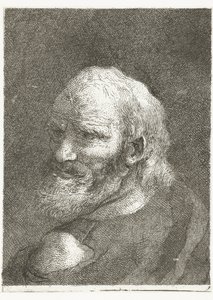 Homme avec épaule dénudée - Giovanni Domenico Tiepolo