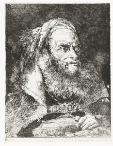 Homme avec un livre ouvert (Raccolta di Teste) - Giovanni Domenico Tiepolo