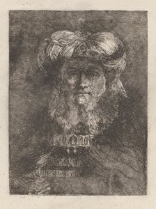 Vieil homme à la manière de Rembrandt, de la Raccolta di Teste (Collection de têtes)