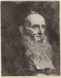 Vieil homme avec une barbe - Giovanni Domenico Tiepolo