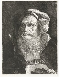 Vieil homme avec barbe et livre (Verzameling hoofden) (Raccolta di Teste)