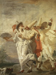 Pulcinella amoureux, vers 1793